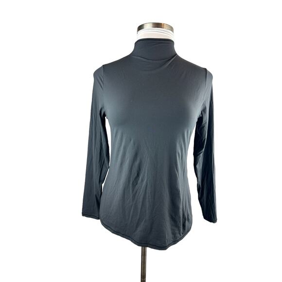 SKIMS Fits Everybody Turtleneck Top Black Onyx Stretch Skims Womens Plus Size 3X - Picture 5 of 11